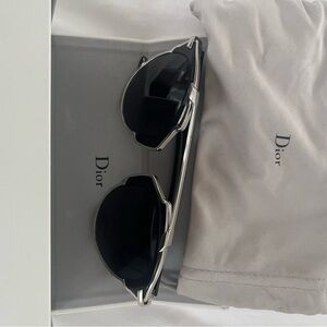 Dior Black and Silver Sunglasses